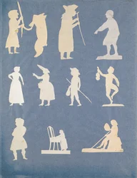 ジャンルシーン（紙コラージュ）